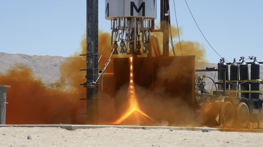 Pythom Space — rocket engine hot fire test